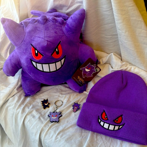 Other - Gengar Pokemon Stuffed Plush Toy and Beanie Set Brand Nee